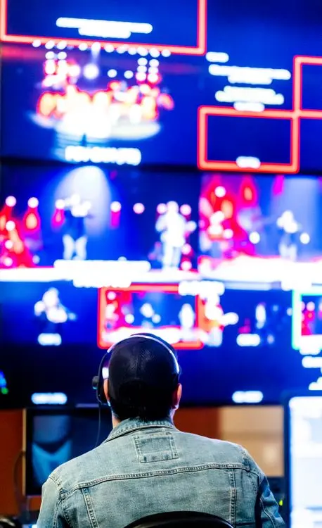 Operación técnica de video con monitores